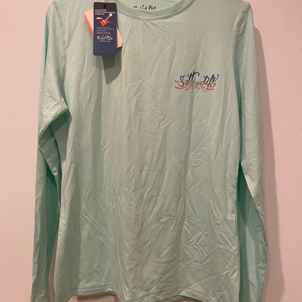 SaltLife MED Uvapor SLX Performance Shirt mint aquamarine